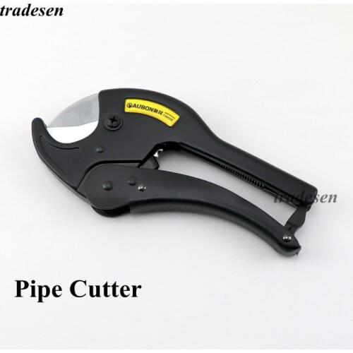 1Pcs PVC Pipe Cutter 42mm Ratchet Scissors Tube Cutter PVC/PU/PP/PE Hose Cutting Hand Tools