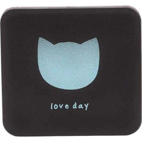 1PCS Women Foldable Makeup Mirrors Double-sided Mirror Lady Cosmetic Hand Folding Portable Compact Pocket Mirror Random Color