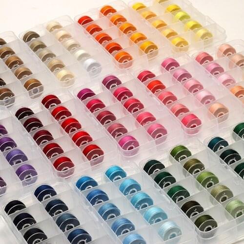 Boxed 10-Color Sewing Thread Household Multi-Color 402 Hand Stitched Thread Small Roll Handmade Fabric Diy