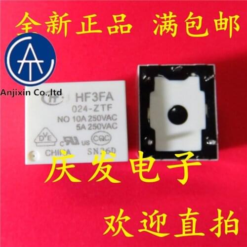 10pcs real new and orginal real stock HF3FA-024 HF3FA/024-ZTF 24V 10A
