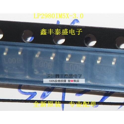 100% New Original In Stock LP2980IM5X-3.0 LP2980 Marking:L00B SOT23-5