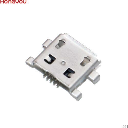 100PCS/Lot Micro USB 5Pin B Type Female Connector For Mobile Phone Micro USB Jack Connector 5 Pin Charging Socket Port