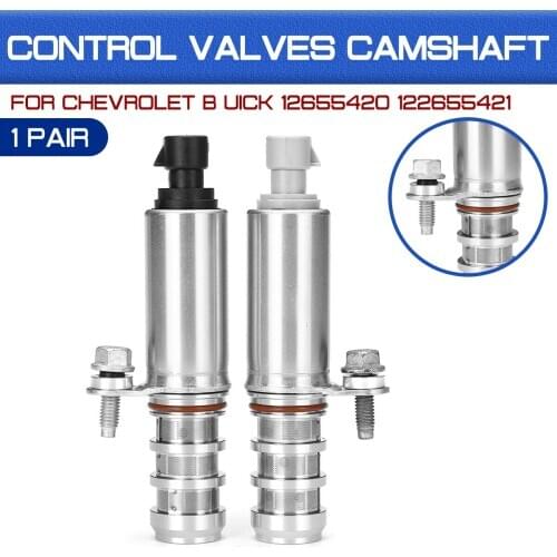 2PCS Fuel Control Valves Solenoid Control for Chevrolet For Buick OEM 12655420 122655421 Valves Camshaft Adjus