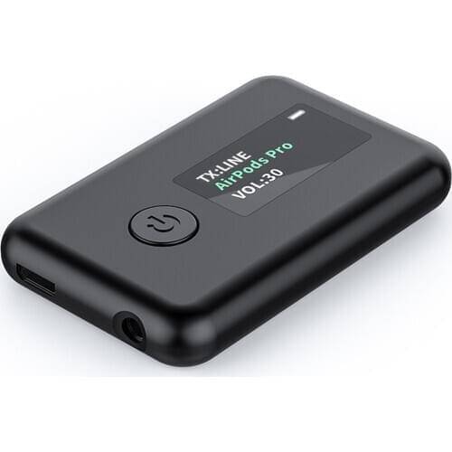 2-in-1 Bluetooth Receiver Transmitter Mini Car Music Bluetooth Transmit 3.5mm AUX Stereo Wireless Adapter TV Speaker Earphone