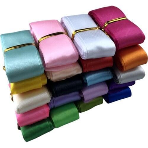 3/4" (20mm) 100 Meters 20 Colors Satin Ribbons Handmade DIY Headwear Accessories Wedding Party Decorations Wrap Gift