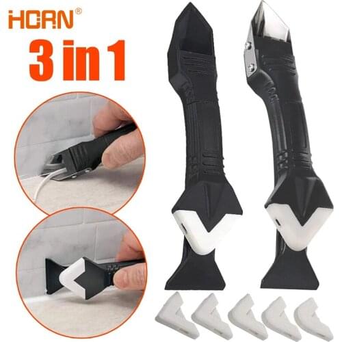 5 in 1 Silicone Remover Sealant Smooth Scraper Caulk Finisher Grout Kit Tools Kitchen Gadgets Hand Tools Set Accessories