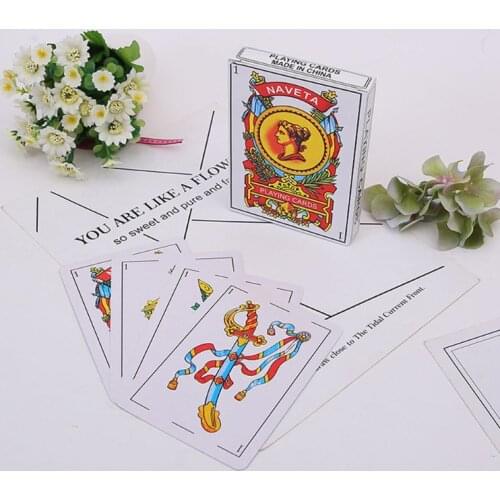 50pcs/set Spanish Playing Cards Props Family Party Board Games Poker Card Tarot