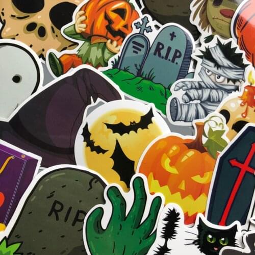 50 Pcs Happy Halloween Christmas Scrapbook Stationery Stickers Planner Calendar Agenda School Art Craft Supplies