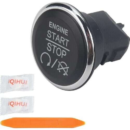 Adeeing Car Start Button Accessories For 2008-2011 Challenger SRT8 2010-2011 Challenger R/T Push Start Button OE:1FU931X9AC