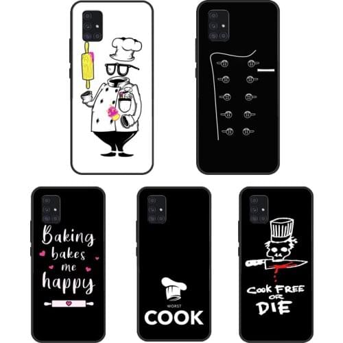 Baking Cook Chef Case For Samsung Galaxy A31 A51 A71 A11 A50 A70 A10 A30S A40 A20e A21S M31 M30S Coque