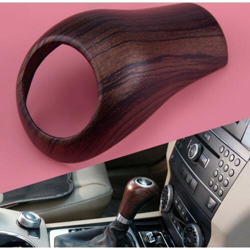 CITALL Pine Wood Grain ABS Pine Wood Grain Gear Shift Knob Head Cover Fit For Benz C CLASS W203 W204 S204 E CLASS W211 W212