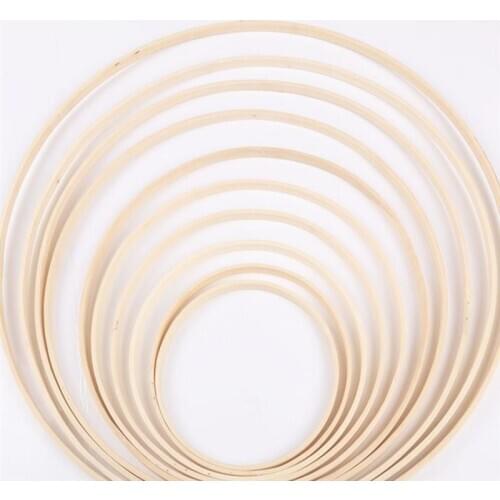 10-26cm Wooden Frame Hoop Circle Embroidery Hoop Tool Bamboo Circle For Cross Stitch Hand DIY Art Craft Chinese Sewing Tool A35