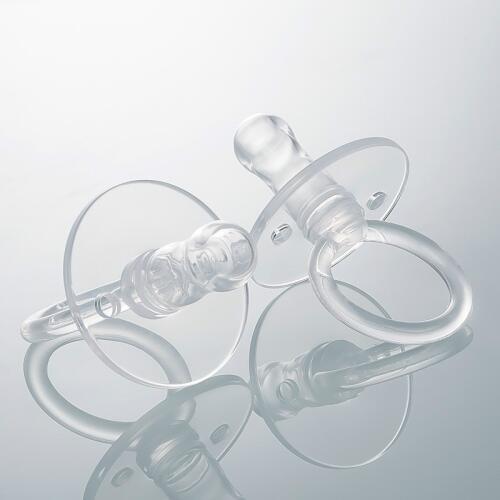 Baby products pacifier food grade silicone newborn bite play mouth round