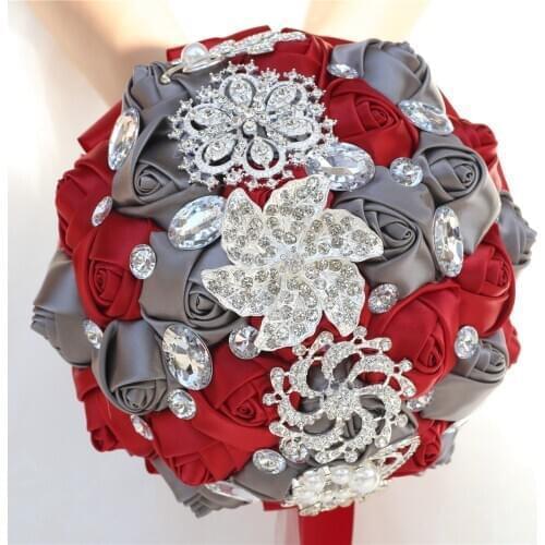 European and American Ribbon Wedding Simulation Flower Bride Holding A Flower Wedding Gift Holding A Bouquet