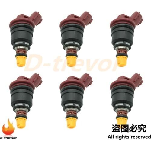 6pcs Fuel Injector Nozzle For Nissan Racing Brandsto Silvia S13 S14 S15 SR20DE SR20DET high flow rate 1000CC OEM: 16600-RC100