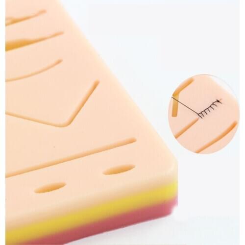 Surgical simulation wound skin suture medical students practice silicone mold double eyelid embedding surgery super soft module