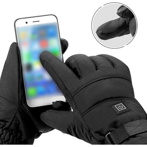Motorcycle Riding Gloves Heating Thermostat Gloves Warm Windproof Fall Proof Heating Gloves Motorcycle Riding Telefingers Gloves