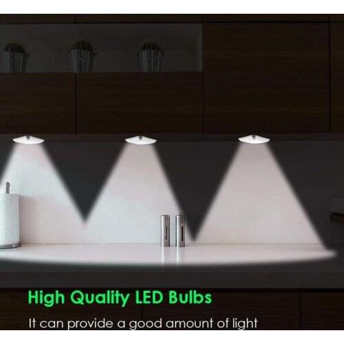 1pc 6 Led Sensor Night Light Bedroom Cabinet Corridor Material 15s Sensor Warehouse Abs Intelligent Sensor Q3C8