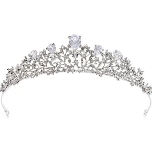New Hair Band Wedding Hair Accessories for Women Girls Headband Hair Ornaments Headpiece Crystal Crown Hair Jewelry