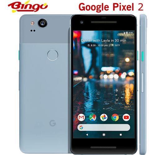 Original Unlocked Google Pixel 2 5.0'' inch Octa Core Single sim 4G LTE Android cellphone 4GB RAM 64GB ROM smartphone
