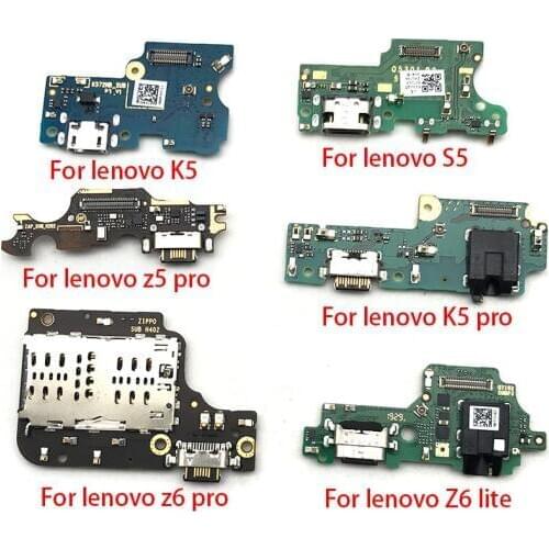 Original USB Charger Charging Dock Port Connector Flex Cable For Lenovo S5 K5 Z5 Pro Z6 Lite Z5s