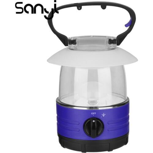 SANYI Portable Lantern Tent Lamp Power by 4*AA Battery LED Bulb for Camping Hunting Hanging Light Drop Shipping