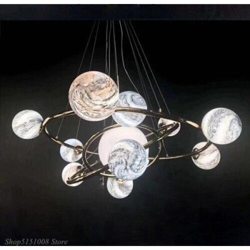 Modern Earth Design Cafe Pendant Lights Nordic LED Hanging Lamps Living Room Pendant Suspended Luminaires Home Light Fixtures
