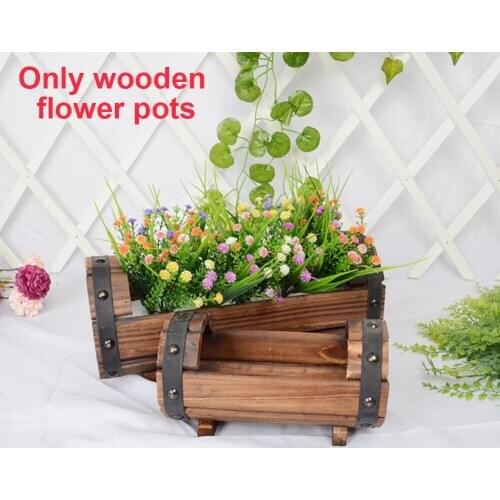 Succulent Box Photo Props Flower Pots Planter Craft Fleshy Case Home Decoration Succulent Box Rustic Trunk