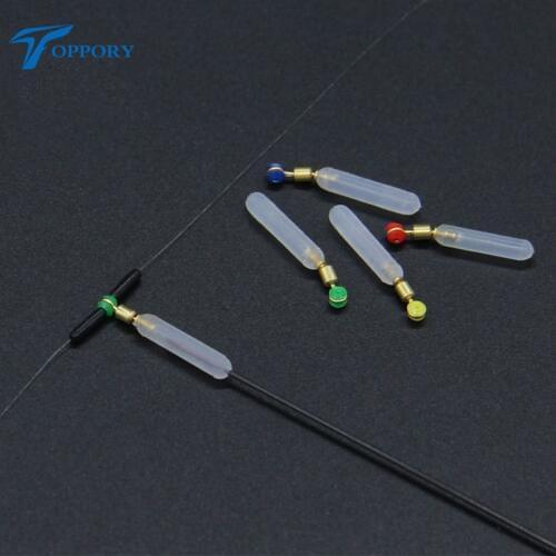 Toppory 15PCS/Bag Rotating Rotary Float Seat Silicone Copper Head Float Seat Fishing Accessory Fishing Buoy Holder Connector