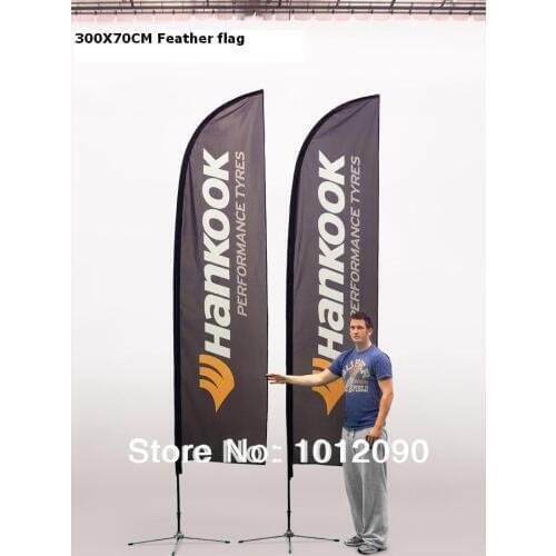 High quality Feather Flags with Cross base(One Side Printing) / Beach flag / Logo Flag / Outside Flag / Advertising