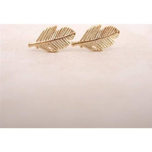 Hight quality leaves stud earrings Leaf Earrings for Women Nickle free,Factory price