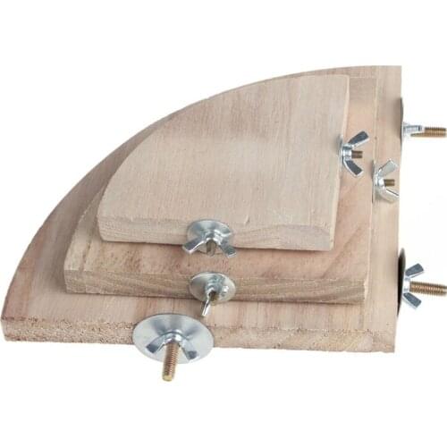 Y55D Pet Parrot Wood Platform Stand Rack Toy Hamster Perches For Bird Cage New