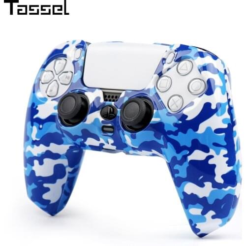 Protective Cover Case For SONY Playstation 5 For PS5 Accessories Controller Cubic Printing For PS5 Gamepad Hard Housing Shell