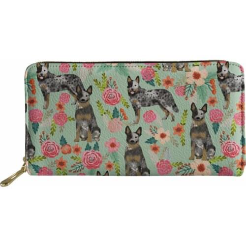 Women Purse Long Zipper Wallets Cattle Dog 2021 PU Leather Womens Wallets And Purses Clutches Female Purse Money Bag