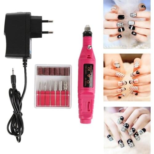1 Set 3000RPM to 13000RPM Professional Electric Nail Drill Machine Kit Polish Grinding Nail Art Manicure Tool Nail Art Tools