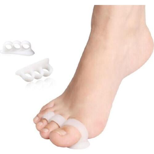 1 Pair Corrector Toe Protector Silicone Toe Separating Gel Toe Separator Flexible Finger Spacer Preventing Blisters Nail Tool