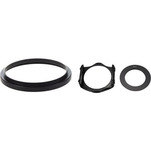 1 Pcs Camera Replacement Metal 49mm-52Mm Step Up Filter Ring Adapter & 1 Pcs 58mm Adapter Ring + 3-Slot Filter Holder