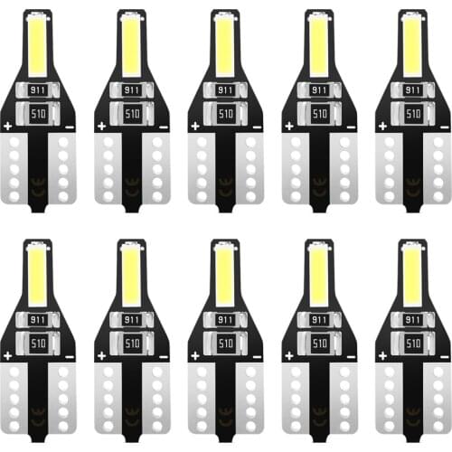 10pcs T10 W5W Led Bulb Auto Led Interior Light For Volkswagen VW Passat b6 b8 b5 b7 Golf 4 6 mk7 mk6 mk3 t5 t6 Car led bulbs 12v