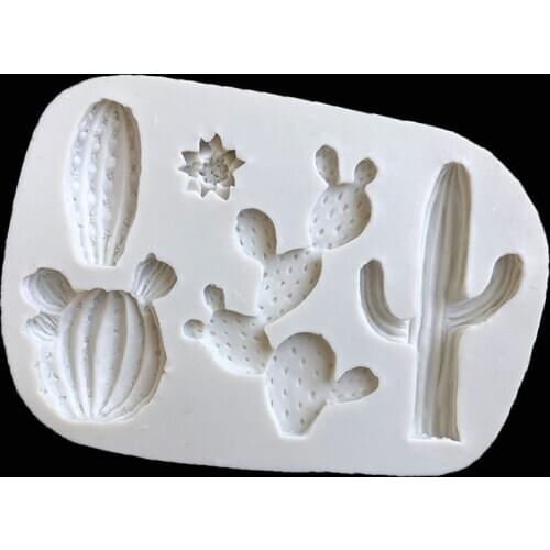 11.2*8*1CM DIY Sugar Craft Cake Vintage Petal Cactus Cake Silicone Mold Fondant Mold Cake Decorating Tools Gum Paste Mold