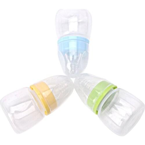 2018 New 60ml 2OZ Silicone Baby Infant Newborn Feeding Nursing Nipple Bottle Baby Kids Child Gifts
