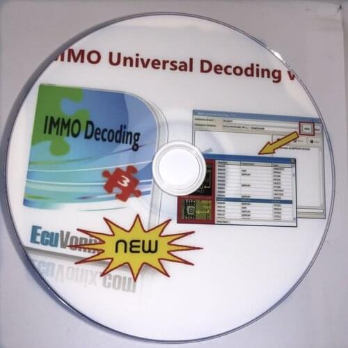 2021Newest EcuVonix 3.2 CD DVD IMMO Universal Decoding V3.2 Remove IMMO Off + Keygen Unlimited Crack Diagnostic Tool