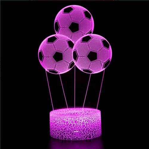 3D Football Night Light Basketball Light Bedroom Room Desktop Table Lamp Atmosphere Toy Model Doll Decoration Decoration Gift