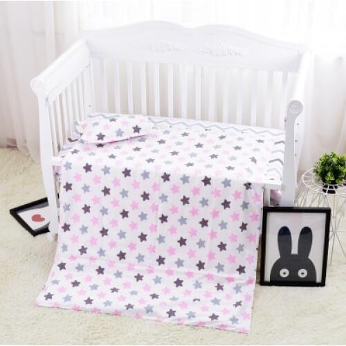 Promotion! 3PCS new design baby bedding set Baby Bed Linen crib cotton bedding set for boys girl ,Duvet Cover/Sheet/Pillow Cover
