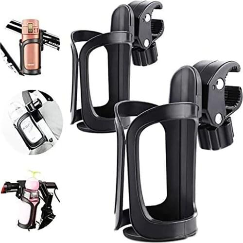 Bike Water Bottle Cage Holder 360 Degree Rotating Bicycle Universal Plastic Cup Rack Stand for MTB Kids Stroller Motorcycle