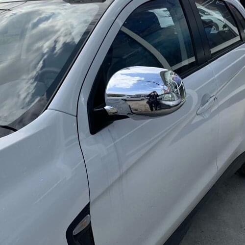 For Mitsubishi ASX RVR Outlander Sport ES 2020 2021 Side Door Rearview Mirror Cover Trims Backup Mirror Car Exterior Accessories