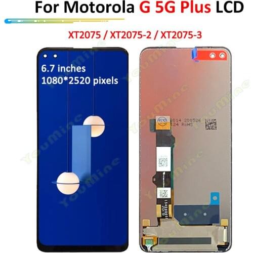 Original For Motorola Moto Edge s/ G 5G Plus LCD Display Touch screen Panel Digitizer Assembly For Moto G 5G Plus XT2075 lcd