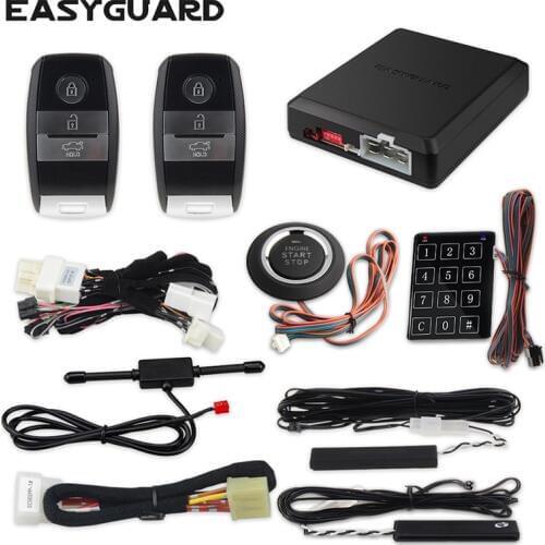 EASYGUARD CAN BUS plug & play car alarm compatible with KIA smart entry auto start stop push button starter kit