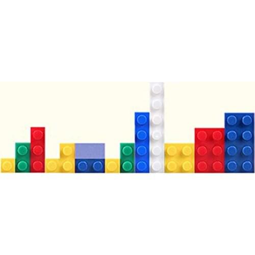 EKIND 7 Color 12 Shapes Classic Educationa Building Bricks Sets