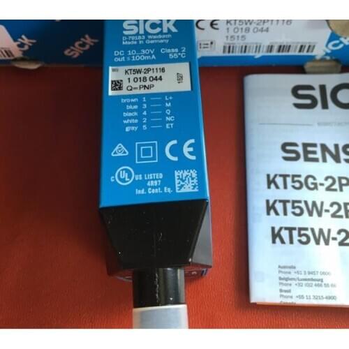 KT5W-2P1116 1018044 Sick Color Sensor Photoelectric Switch 100% New & Original KT5W-2P2116 1022312