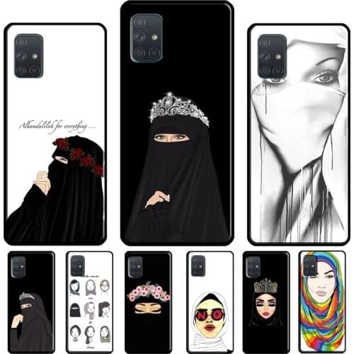 Islamic Muslim Hijab Face For Samsung Galaxy A72 A32 A12 A51 A71 A01 A02S A20e A21S A50 A70 A40 A42 A52 Phone Case